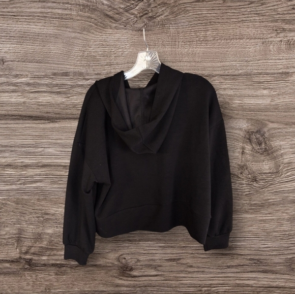 Elie Tahari Full Zip Black Hoodie - Picture 2 of 5
